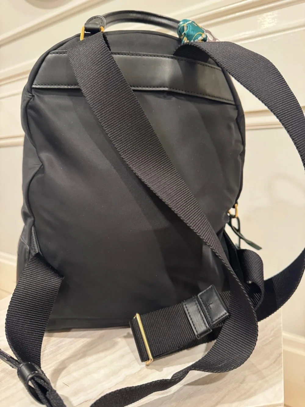 Tory Burch Perry Black Nylon Backpack - Picture 6 of 17
